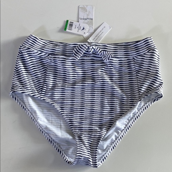 Tommy Bahama Other - Tommy Bahama Navy and White Striped Bikini Bottoms